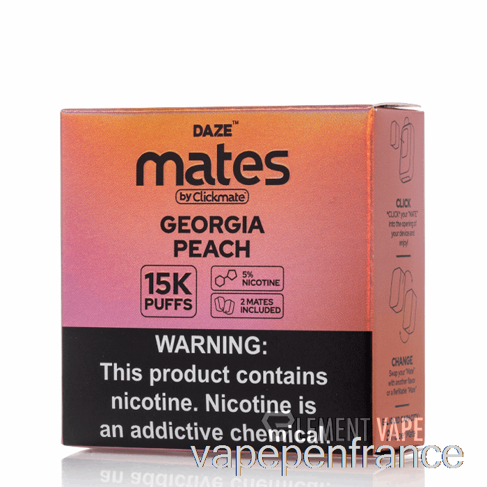 7 Daze Mate Pods Stylo Vape Pêche De Géorgie